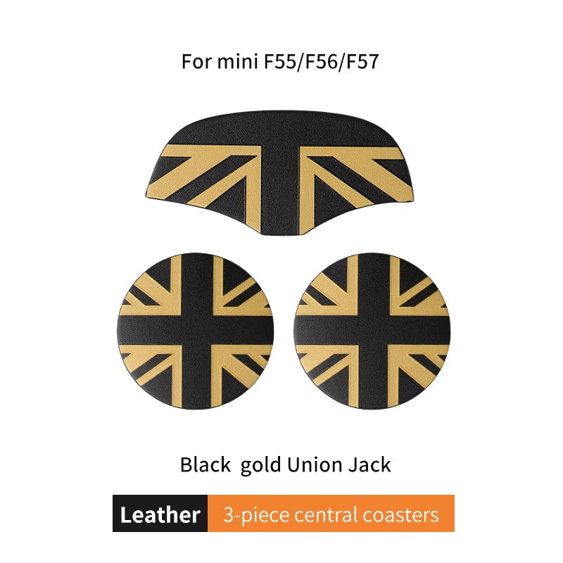 Union Jack Car Cup Holder Coaster - Mini Cooper F55 F56 F60