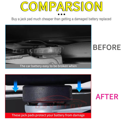 Tesla Lifting Jack Pad - Upgraded Rubber Pucks Adapter Model 3 Y S X