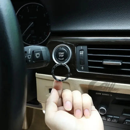 BMW 3 Series E90 E92 E93 Start Button Carbon Fiber Sticker