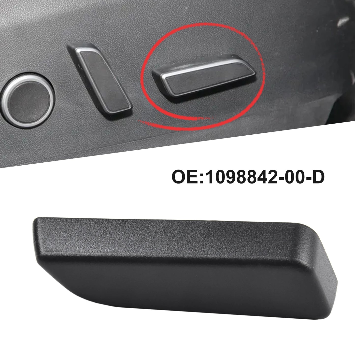 Tesla Model 3 Y Passenger Seat Switch Cover - Button Key Cover 2017-2020