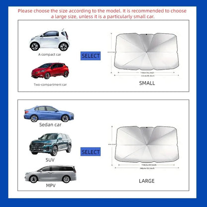 Car Windshield Sunshade - Premium UV Protection Sun Visor