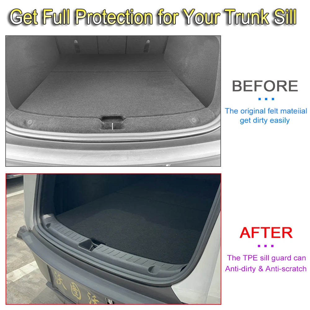 Tesla Model Y 3 Trunk Sill Guard - Juniper Cargo Mat Bumper Protector