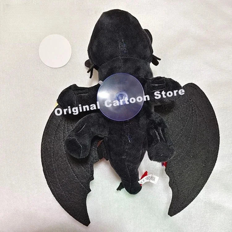 Black Flying Dragon Car Roof Toy - 20CM Plush Decoration Ornament