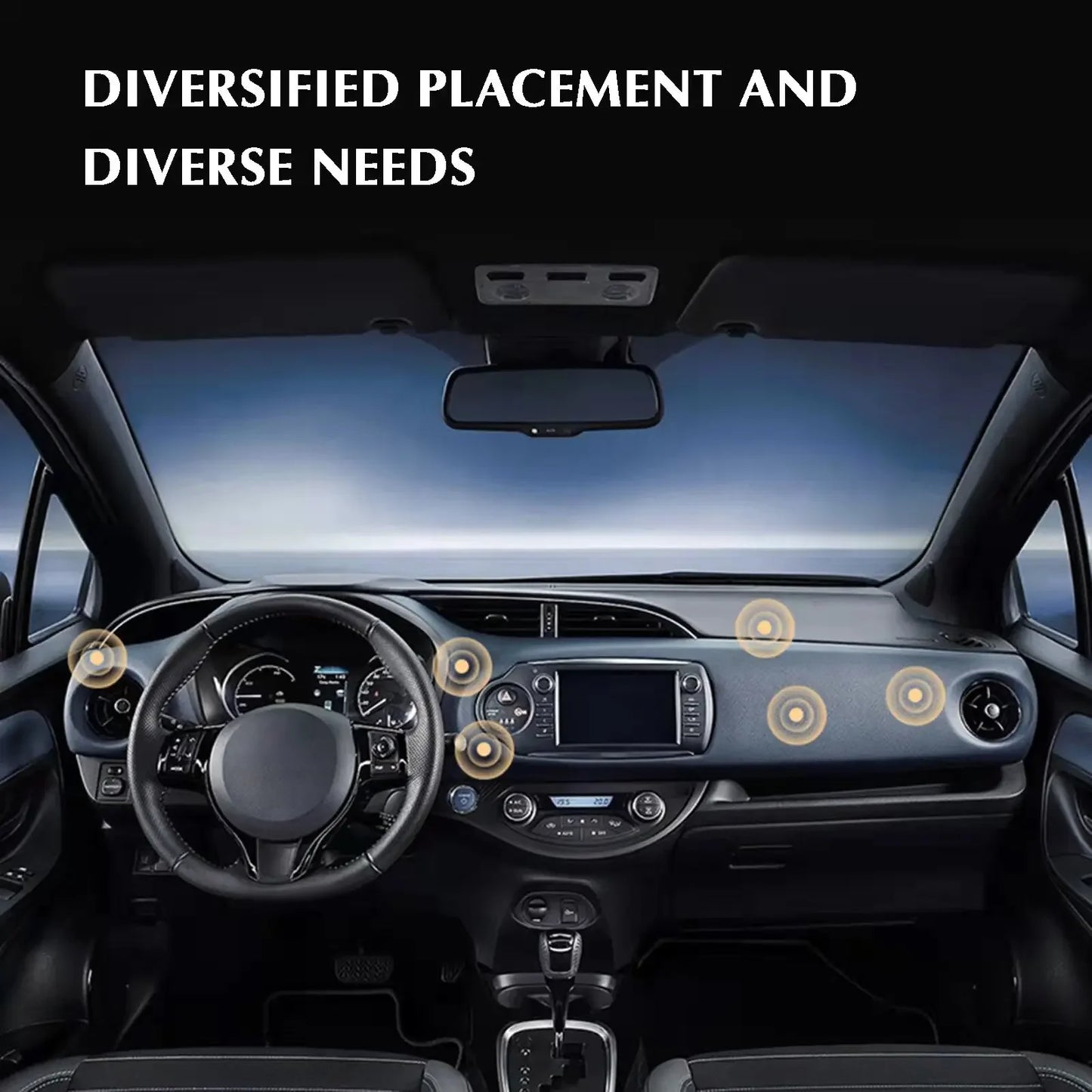 Magnetic Car Phone Holder - Universal Mount for iPhone Samsung GPS Support
