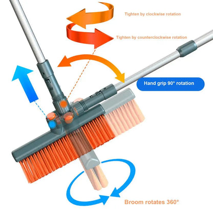 4-in-1 Car Snow Ice Scraper - Extensible Rotatable Multi-Function Tool