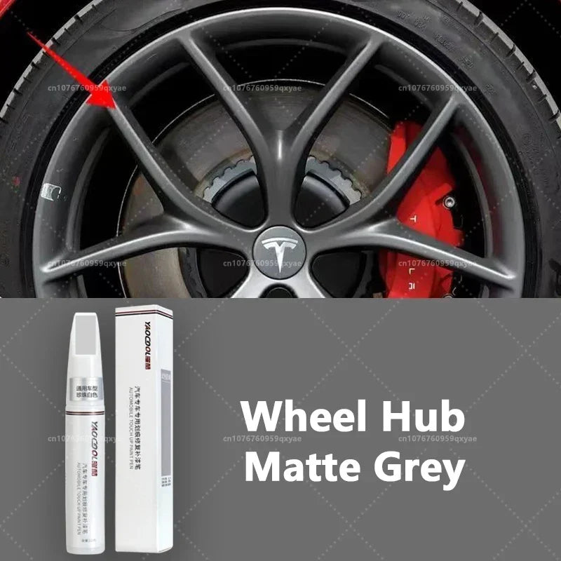 Tesla Paint Touch Up Pen Set - Pearl White & Deep Sea Blue Wheel Repair Kit