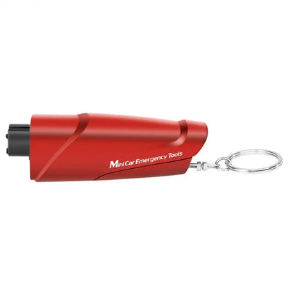 Premium Car Emergency Keychain Hammer - Alloy Glass Breaker & Seatbelt Cutter Multi-Function Rescue Tool