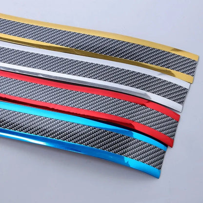 Car Door Sill Protector - Anti-Scratch Threshold Strip Carbon Fiber