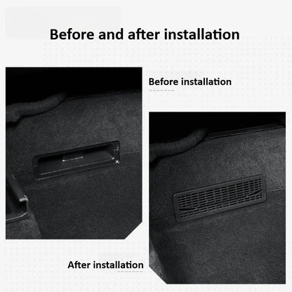 Tesla Model Y Juniper 2025+ Rear Air Conditioning Outlet Mesh Net - Under Seat AC Protection Cover