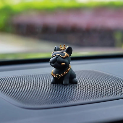 Resin Bully Dog Car Interior Decoration - Center Console Ornament