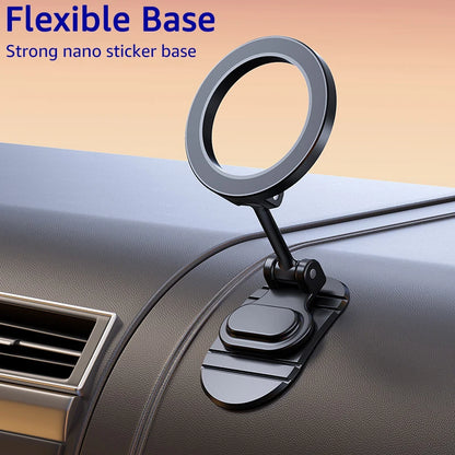 Magnetic Car Phone Holder - MagSafe Compatible Dashboard Mount for iPhone 15/14/13