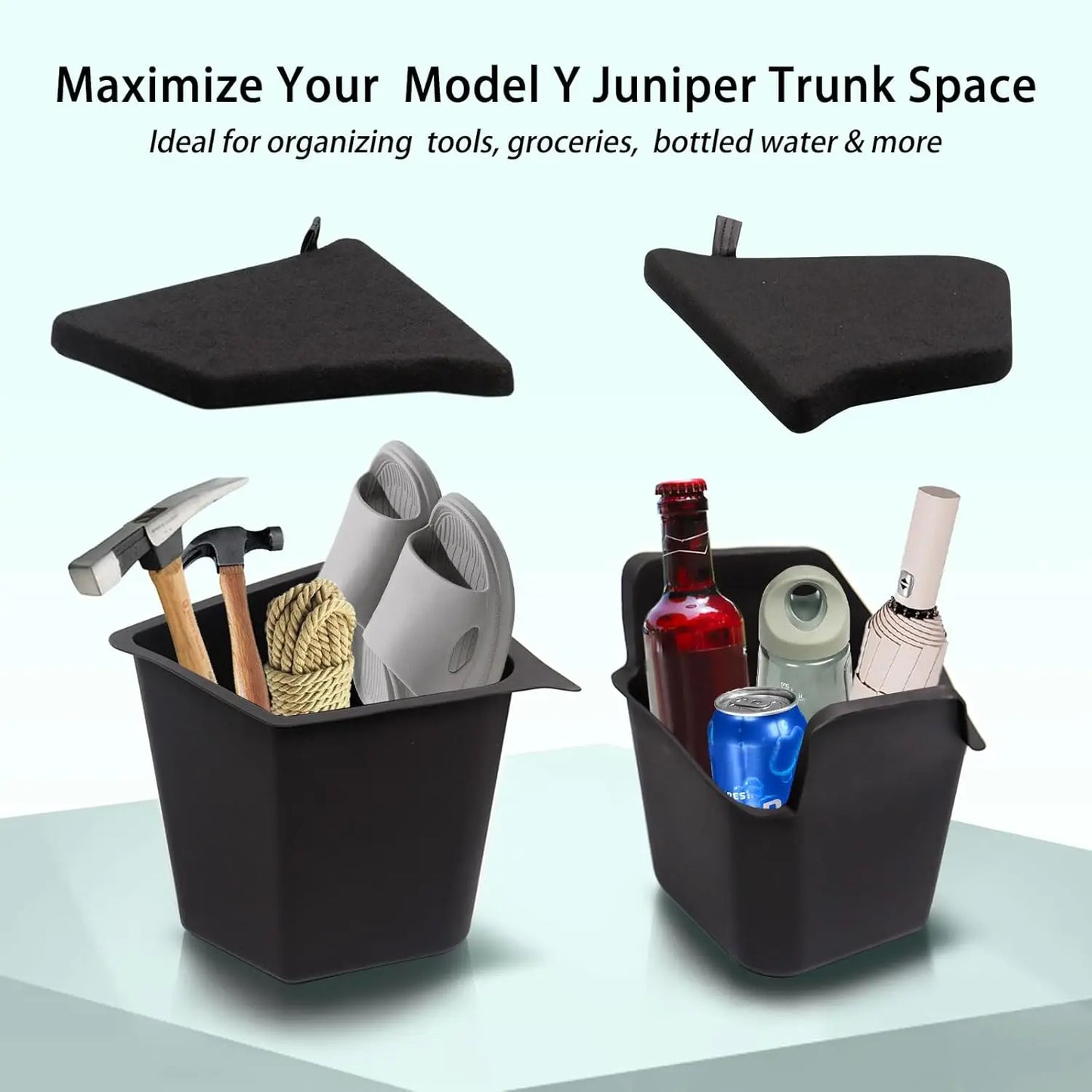 Tesla Model Y Juniper 2025 Trunk Organizer - Premium TPE Storage Solution