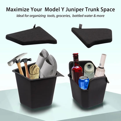 Tesla Model Y Juniper 2025 Trunk Organizer - Premium TPE Storage Solution