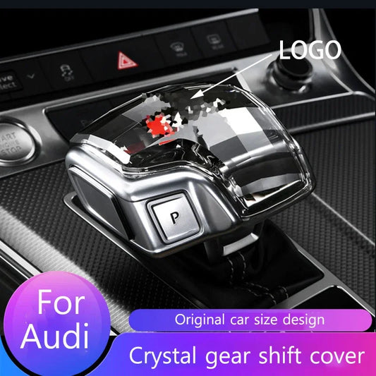 Audi Crystal Gear Shift Head Cover - Type A RS Logo for A4 A5 A6 A7