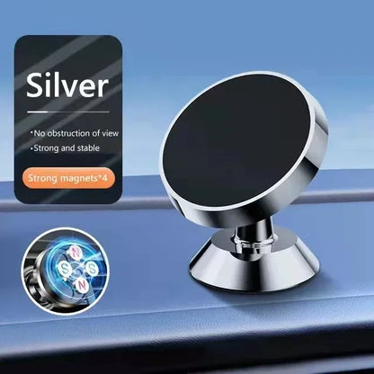 Magnetic Car Phone Holder - Universal Mount for iPhone Samsung GPS Support