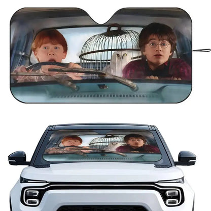Harry Potter Car Sunshade - Foldable Windshield UV Protection