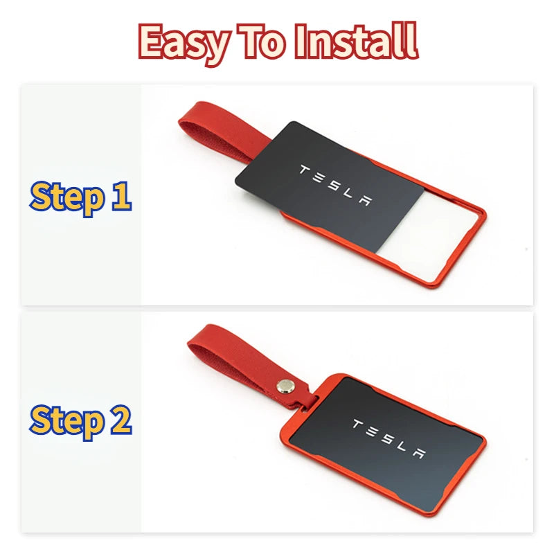 Tesla Key Card Protector Case - Aluminum Alloy Frame for Model 3/Y Key Card Cover