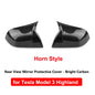Tesla Model 3 Highland Carbon Fiber Mirror Covers - ABS NEW Light Carbon B