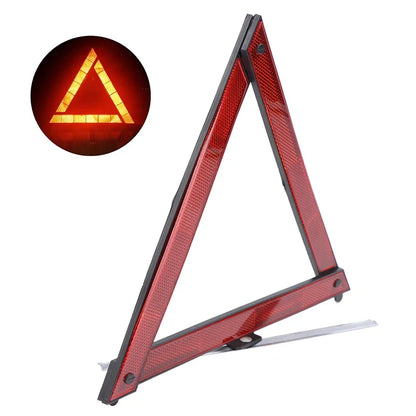 Car Emergency Warning Triangle - Foldable Reflective Safety Sign