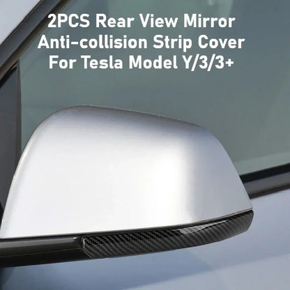 Tesla Model Y 3 Rearview Mirror Anti-Collision Strips - ABS Trim Cover