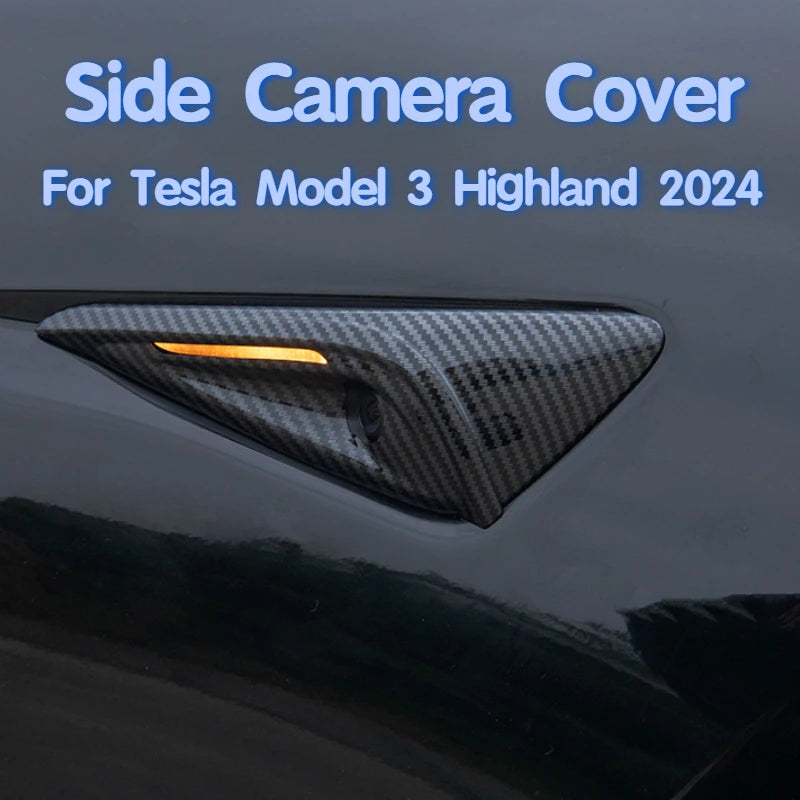Tesla Model 3 Highland 2024 Yan Kamera Koruyucu Kapak - ABS Lens Koruma