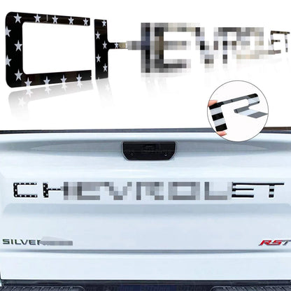 Chevrolet Silverado Tailgate Letters - 3D ABS Inserts 2019-2022