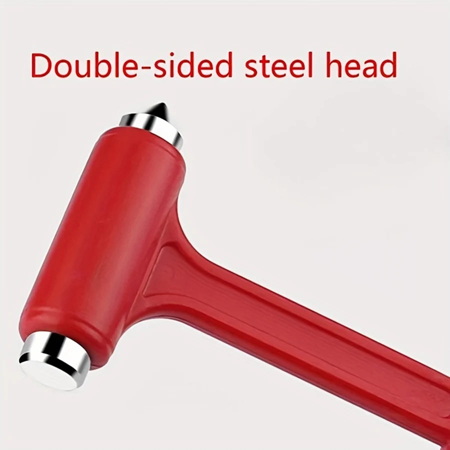 Emergency Car Escape Hammer - Multi-Function Safety Tool with Window Breaker & Seatbelt Cutter