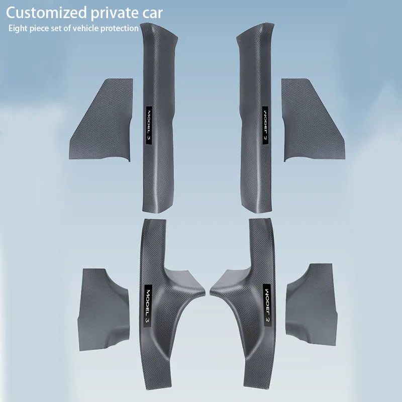 Tesla Model 3/Y Door Sill Protector - Anti-Kick Threshold Strip Guard