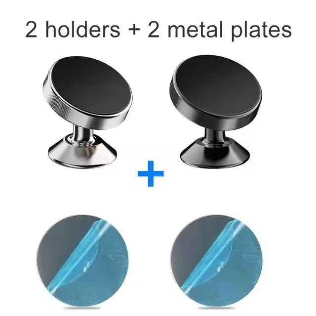 Magnetic Car Phone Holder - Universal Mount for iPhone Samsung GPS Support