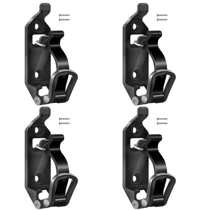 Tool Fixing Bracket Set - Wall Mount Quick Release Clamp 4PCS Black
