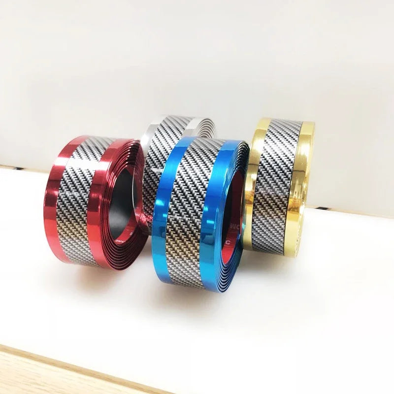 Car Door Sill Protector - Anti-Scratch Threshold Strip Carbon Fiber