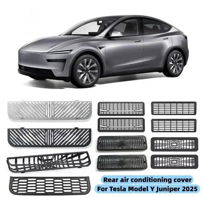 Tesla Model Y Juniper 2025+ Rear Air Conditioning Outlet Mesh Net - Under Seat AC Protection Cover