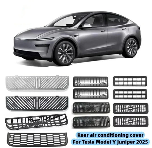 Tesla Model Y Juniper 2025+ Rear Air Conditioning Outlet Mesh Net - Under Seat AC Protection Cover