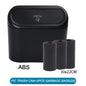 Car Trash Can with Lid - Leak-Proof Mini Waste Container with 300 Bags