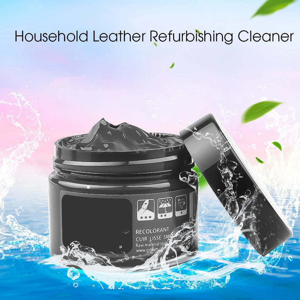 Car Leather Repair Kit - Liquid Skin Recoloring Balm No Heat Tool for Auto Seat Restoration