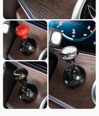 Ford One-Click Car Start Retro Joystick Cover - Silver Metal Protective