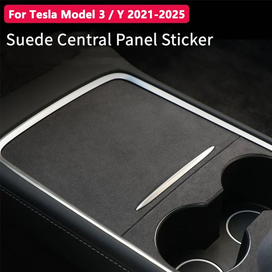 Tesla Model 3/Y Suede Central Control Panel Protector Cover Sticker