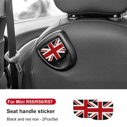 Mini Cooper Leather Rear Seat Handle Cover - R56 R55 F56 F57 Decal