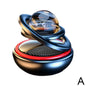 Solar Power Car Air Freshener - Rotating Aromatherapy Diffuser Ornament