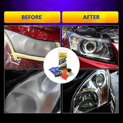 Car Headlight Restoration Kit - Fix Yellowing & Scratches