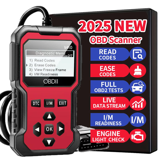 Car OBD2 Scanner - Diagnostic Tool Engine Fault Code Reader