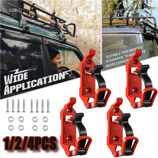 Tool Fixing Bracket Set - Wall Mount Quick Release Clamp 4PCS Black