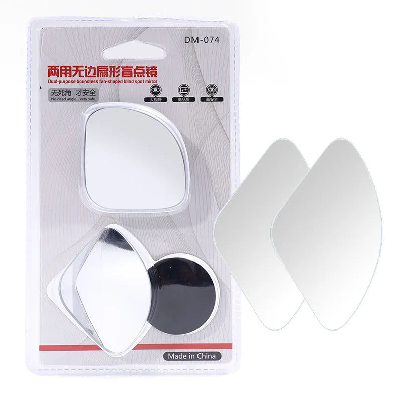 Car Blind Spot Mirrors - Frameless Wide Angle 2pcs Set