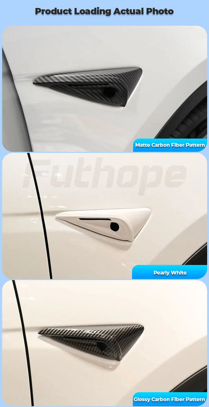 Tesla Model 3 Highland Yan Kamera Koruyucu Kapak - HW4.0 Parlak Siyah