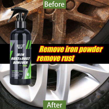 Professional Iron Particle Remover Spray - Advanced Rust & Brake Dust Cleaner for Car Paint & Wheels