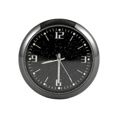 Mini Luminous Car Dashboard Clock - Digital Quartz Stick-On Watch