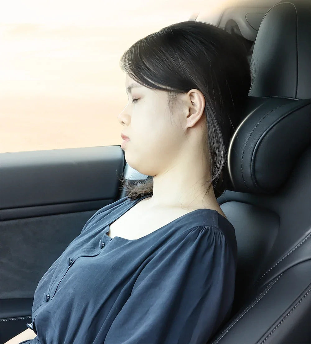 KJOY Car Headrest Neck Pillow Memory Foam - Tesla Model 3/Y/X