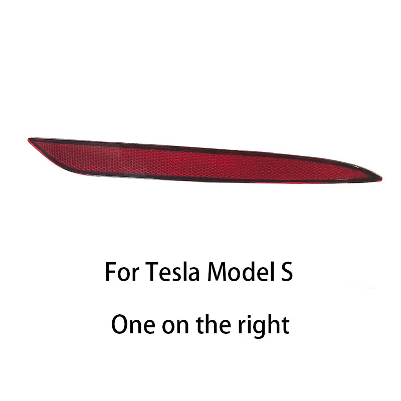 Tesla Model 3/Y/X/S Rear Bumper Reflector - Red Lens Light Cover Model S Right 1