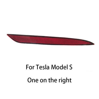 Tesla Model 3/Y/X/S Rear Bumper Reflector - Red Lens Light Cover Model S Right 1