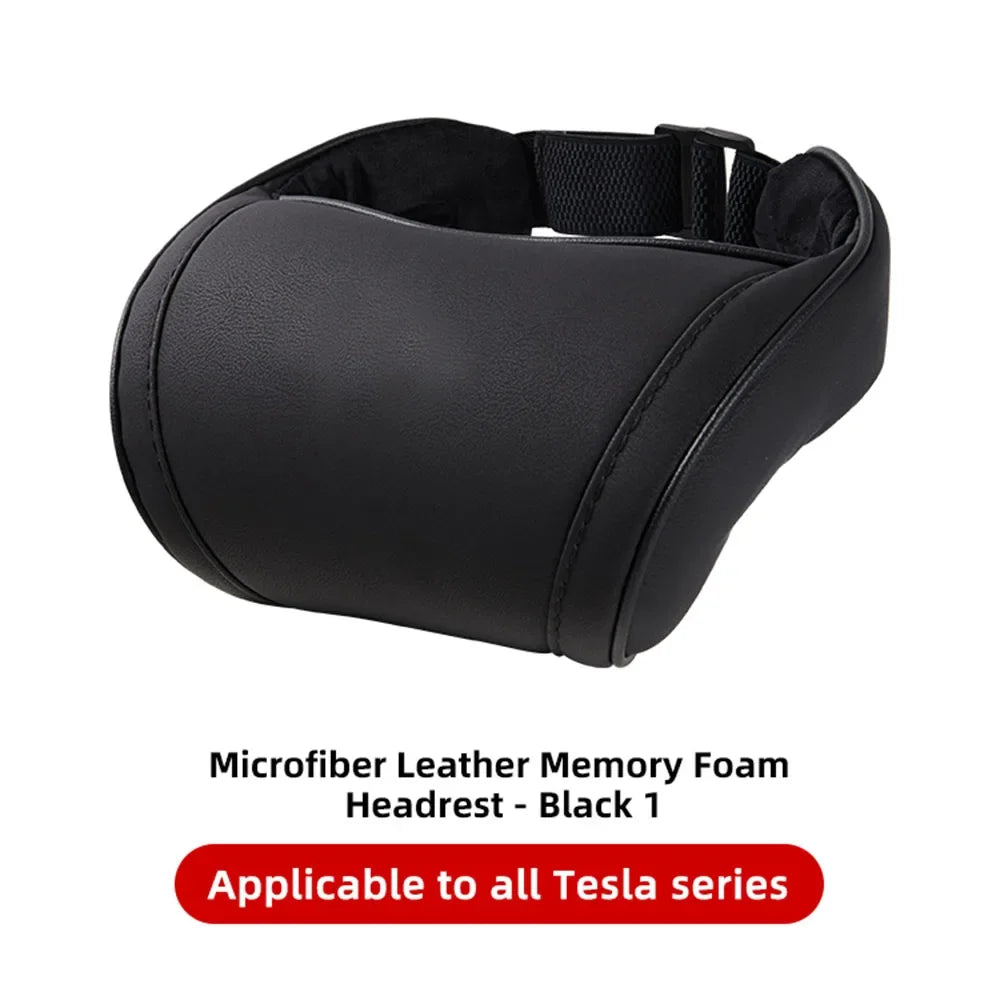 KJOY Car Headrest Neck Pillow Memory Foam - Tesla Model 3/Y/X